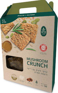 קרקר זרעים עם פטריות ריישי ורעמת האריה | ברא צמחים